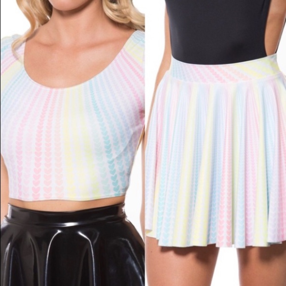 Black Milk Blackmilk Little Lovers Set Top Skirt